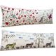 Set of 2 embroidered decorative cushion covers 46x142 cm