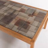 Danish Modern Ceramic Top Coffee Table from Sallingboe