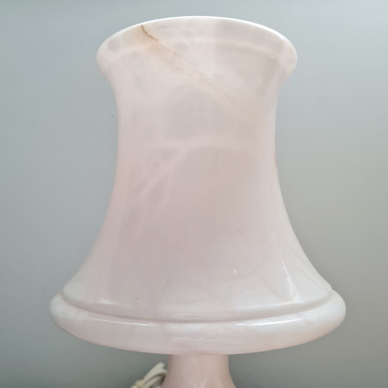 Powder pink alabaster lamp