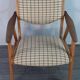 Danish Oak and Wool Chair, Mid-Century Scandinavian 1950s