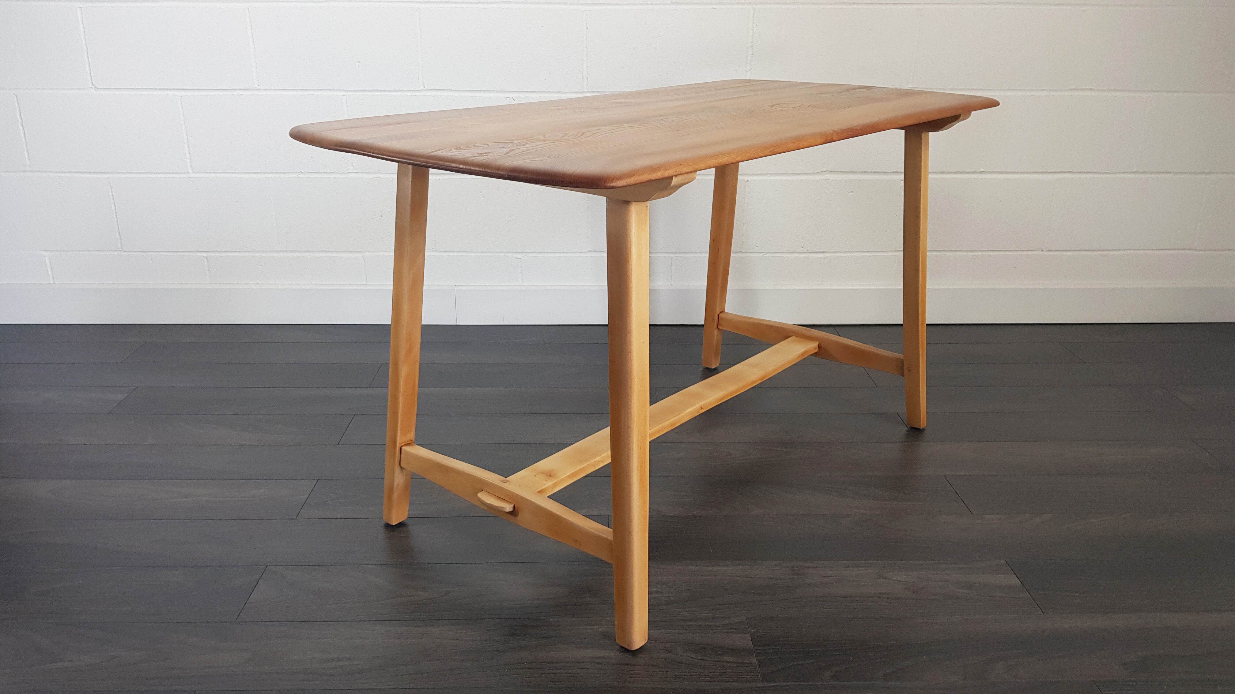 Ercol CC 41 plank dining table, 1950s