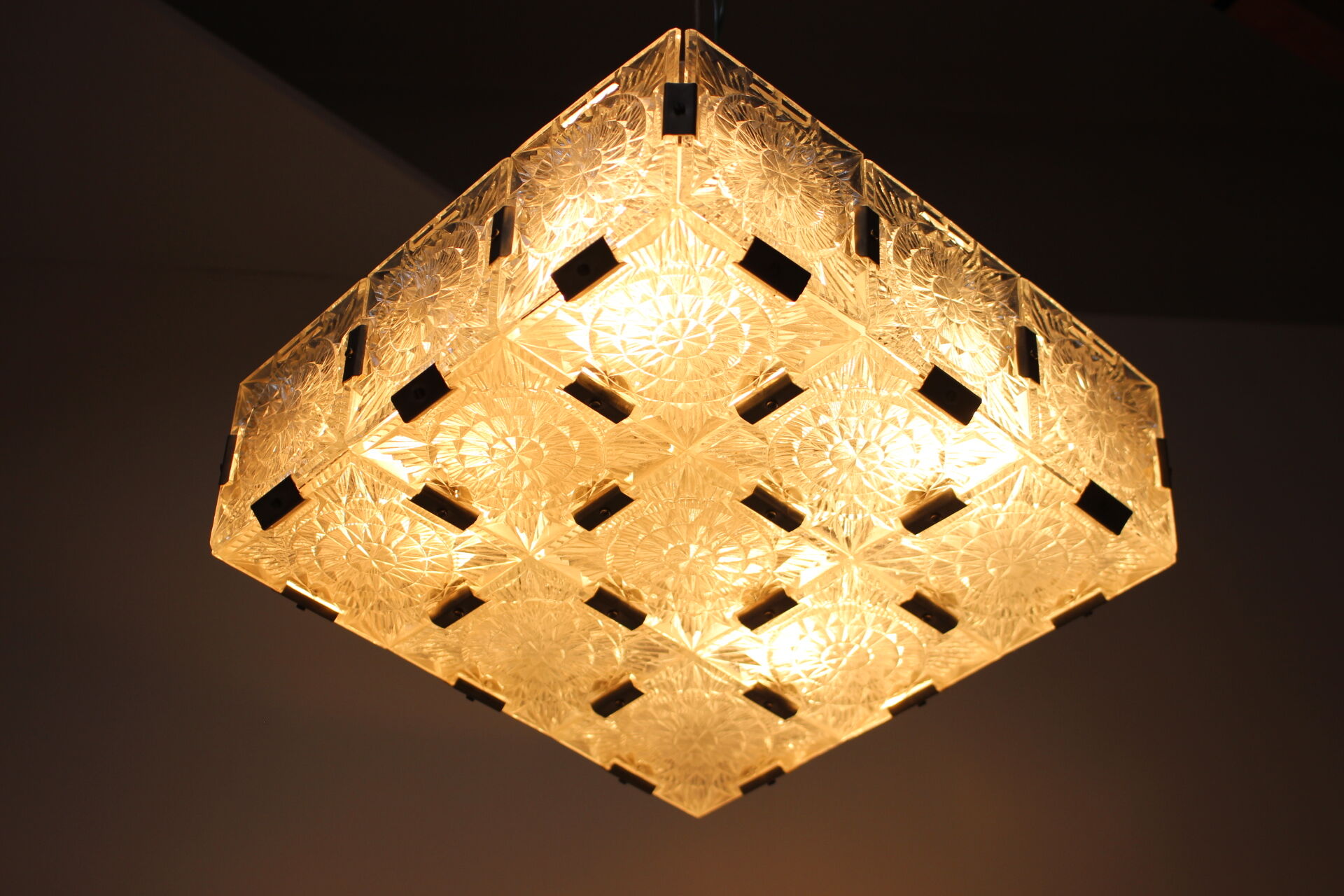 Mid-century chandelier/ Kamenický Šenov, Preciosa, 1970's.