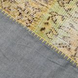 Yellow Mustard Large Vintage Rug, 204x306Cm