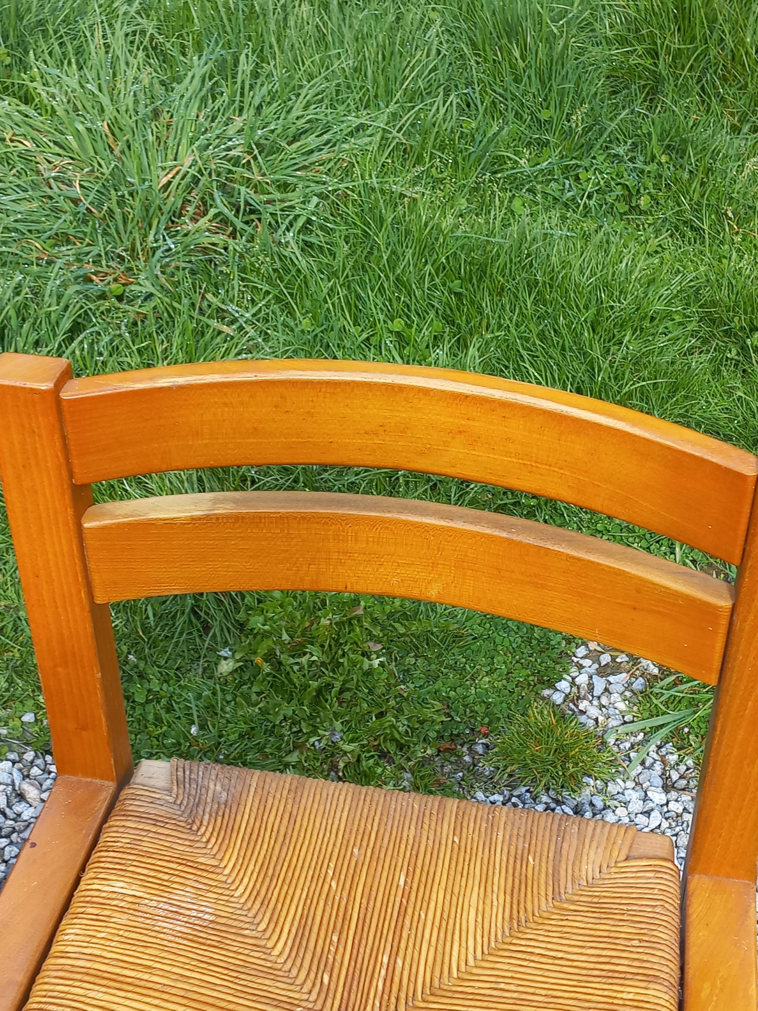 Set of 3 chairs from Regain in solid elm.