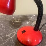Red and black desk lamp