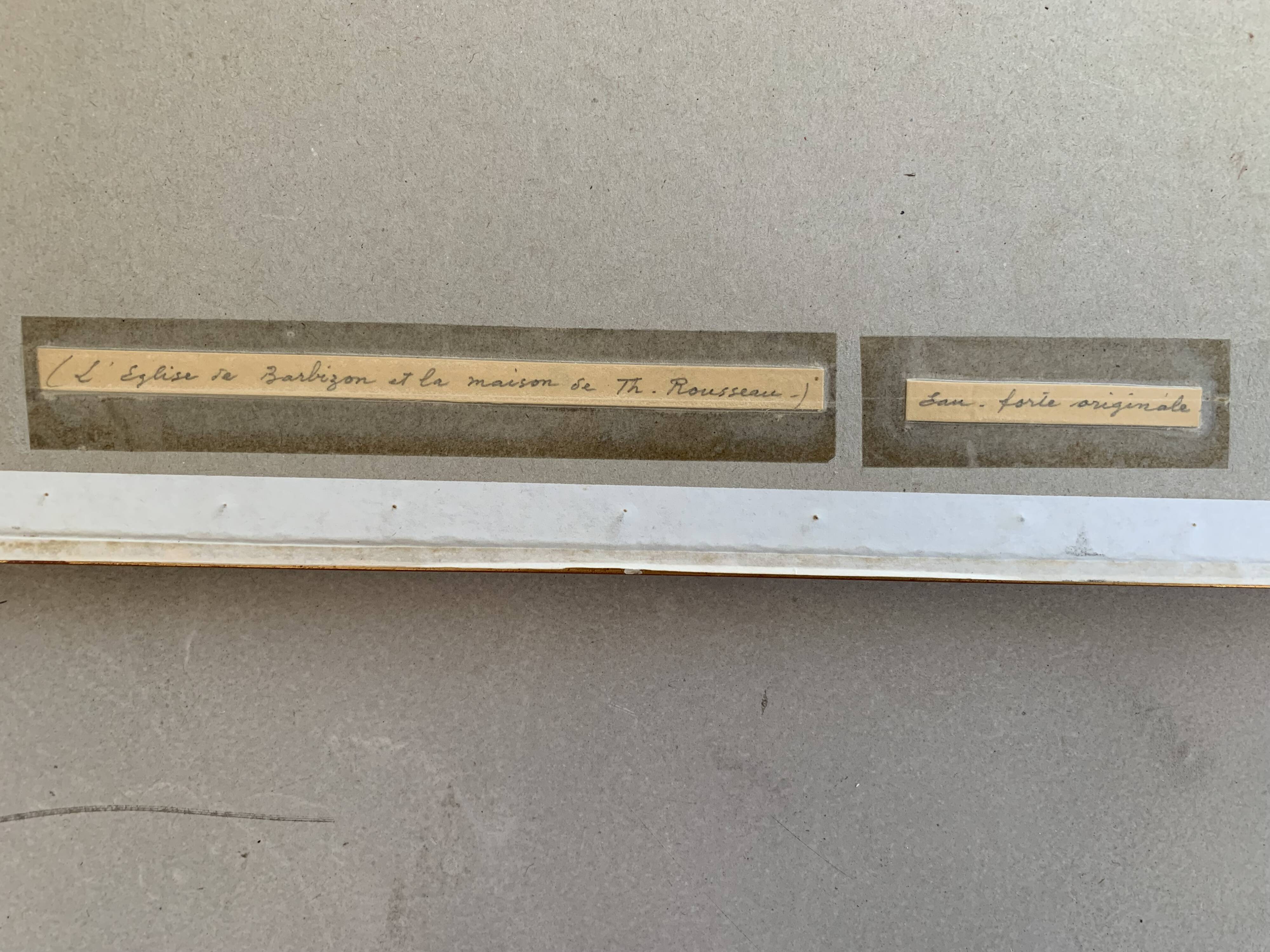 Antique print Marcel Jacque, Barbizon