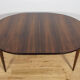 Table à manger ronde en palissandre de style mid-century moderne modèle 55 par Gunni Omann pour Omann Jun, Danemark, années 1960.