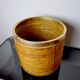 Rattan and brass planter basket, Italy, 1970