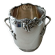 Silver metal flower spike vase