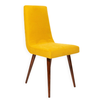 Chaise en laine moutarde du milieu du siècle, Rajmund Halas, Europe, années 1960