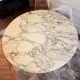 Knoll round table in marble