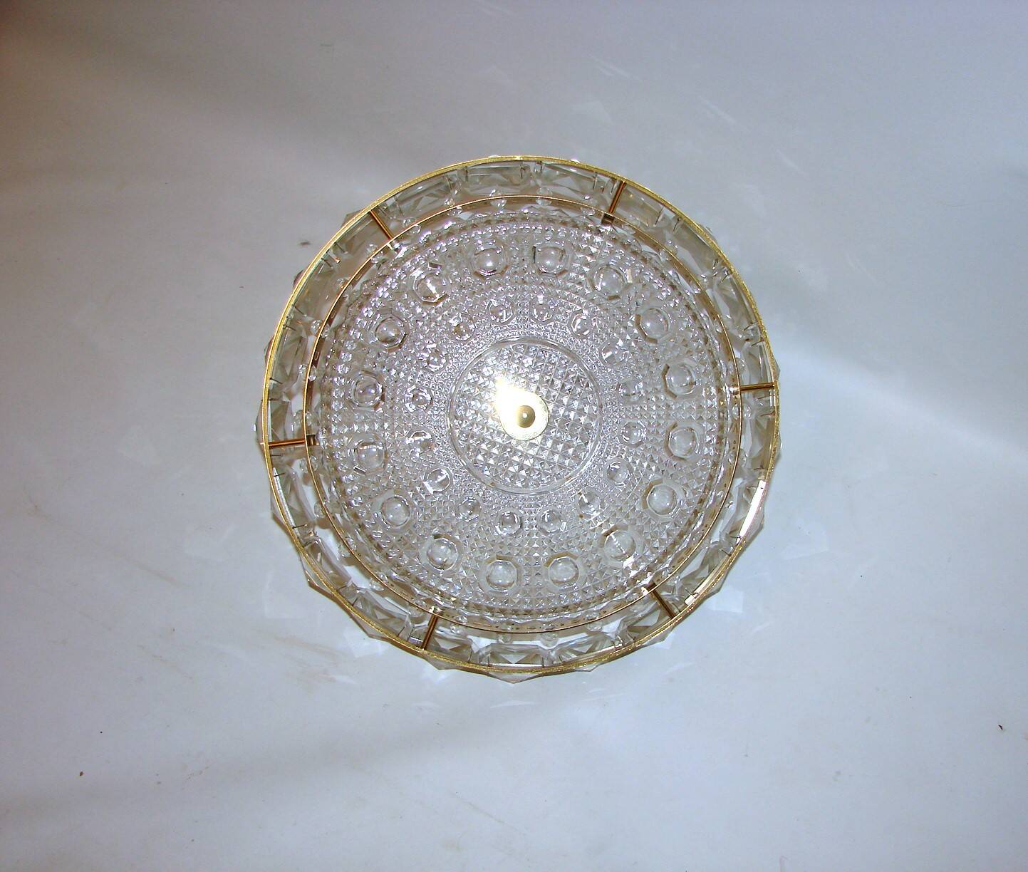 Crystal pendant lamp Proj. Carl Fagerlund for Orrefors, Sweden, 1960s