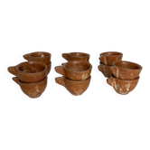 11 stoneware shot cups