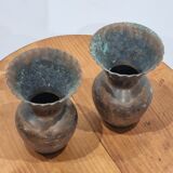 Pair of copper vases