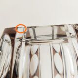 Large crystal vase cut in Val Saint Lambert lozenges