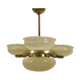 Art deco rare Brass Chandelier,1930's.