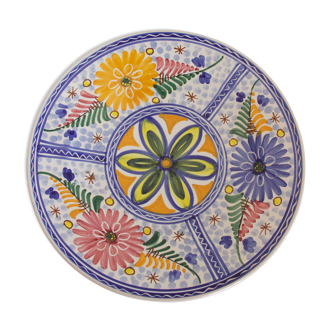 Decorative plate flowers hand painted Oniria Spain