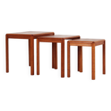 Set of three teak tables, Danish design, 1970s, production: Denmark