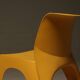 Sculptural Monobloc Chair in Yellow ABS Plastic 1970s