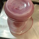 Colored blown glass vase