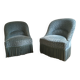 Pair toad armchairs
