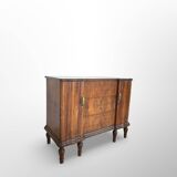 Italian art deco walnut chest of drawers, 1940s.
