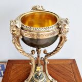 19th century Empire style gilded bronze cassolette lamp