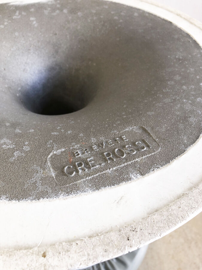 Vintage gray tulip stool 1970s