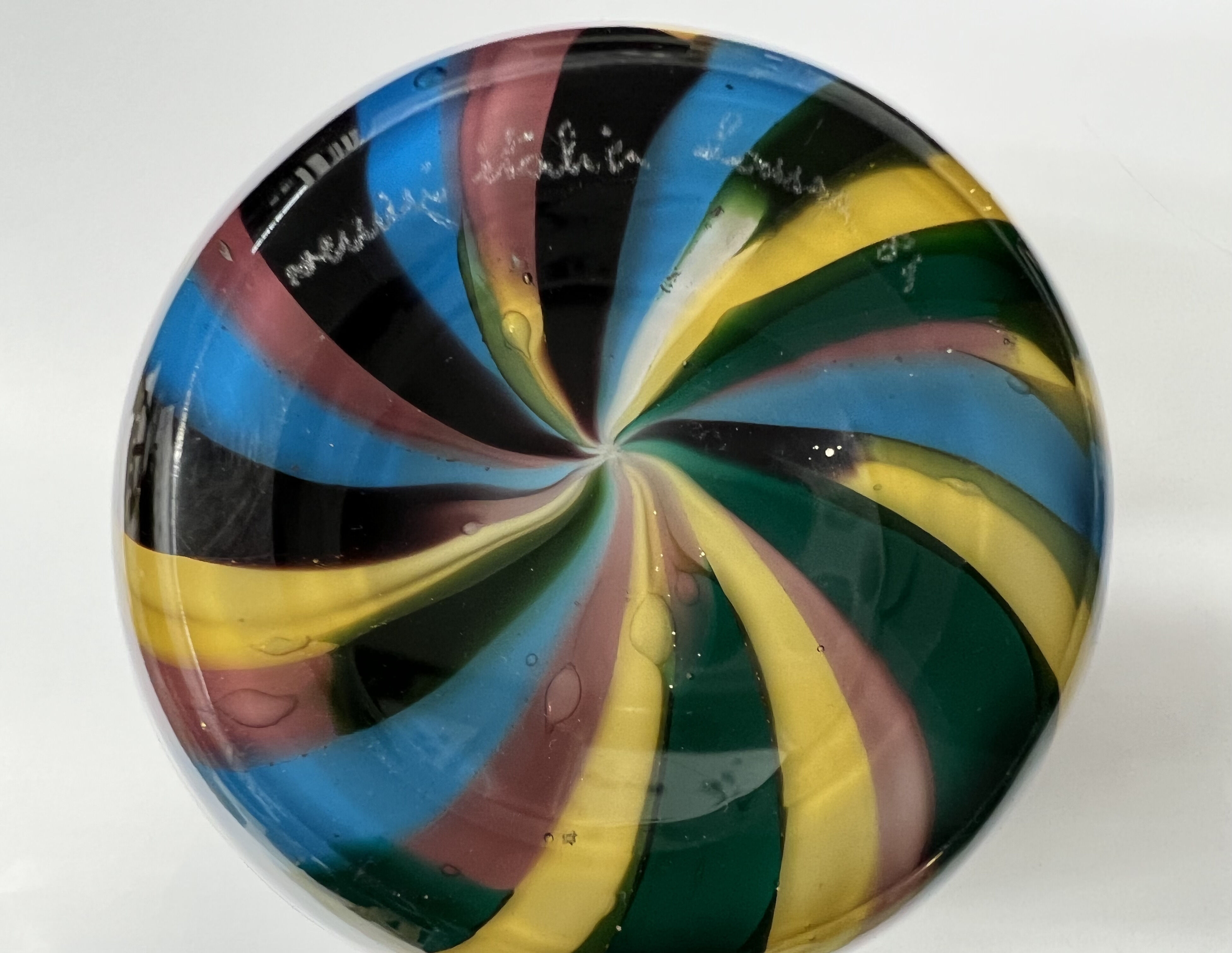 Laura de Santillana for Venini blown glass vase Klee 1984