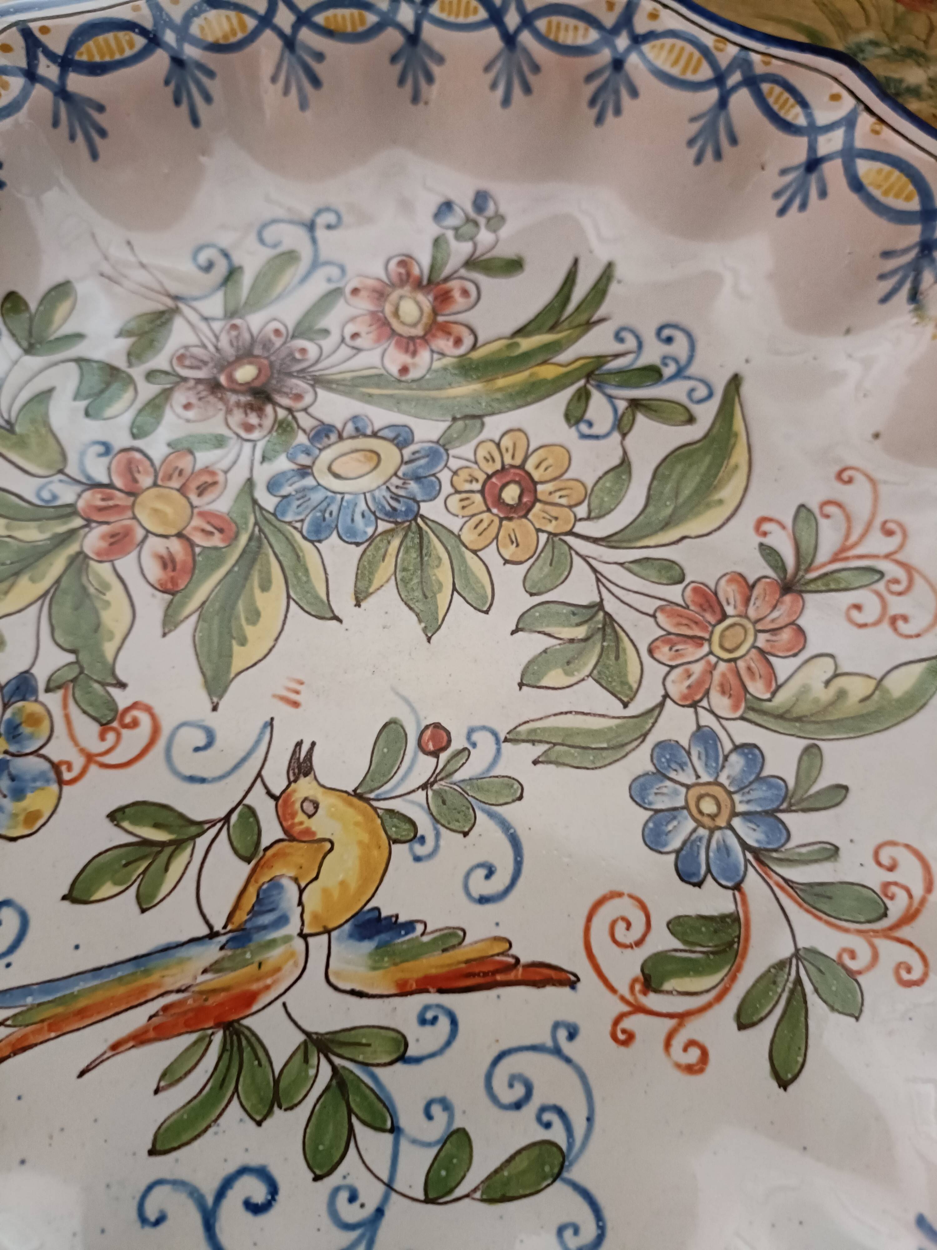 Nevers Montagnon earthenware plate