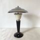 Art Deco mushroom lamp in bakelite and chrome