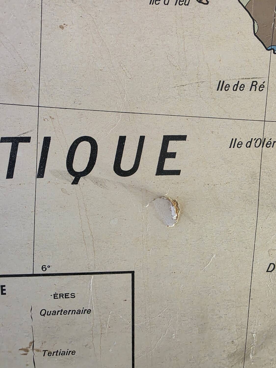 Carte de France vintage (recto verso)