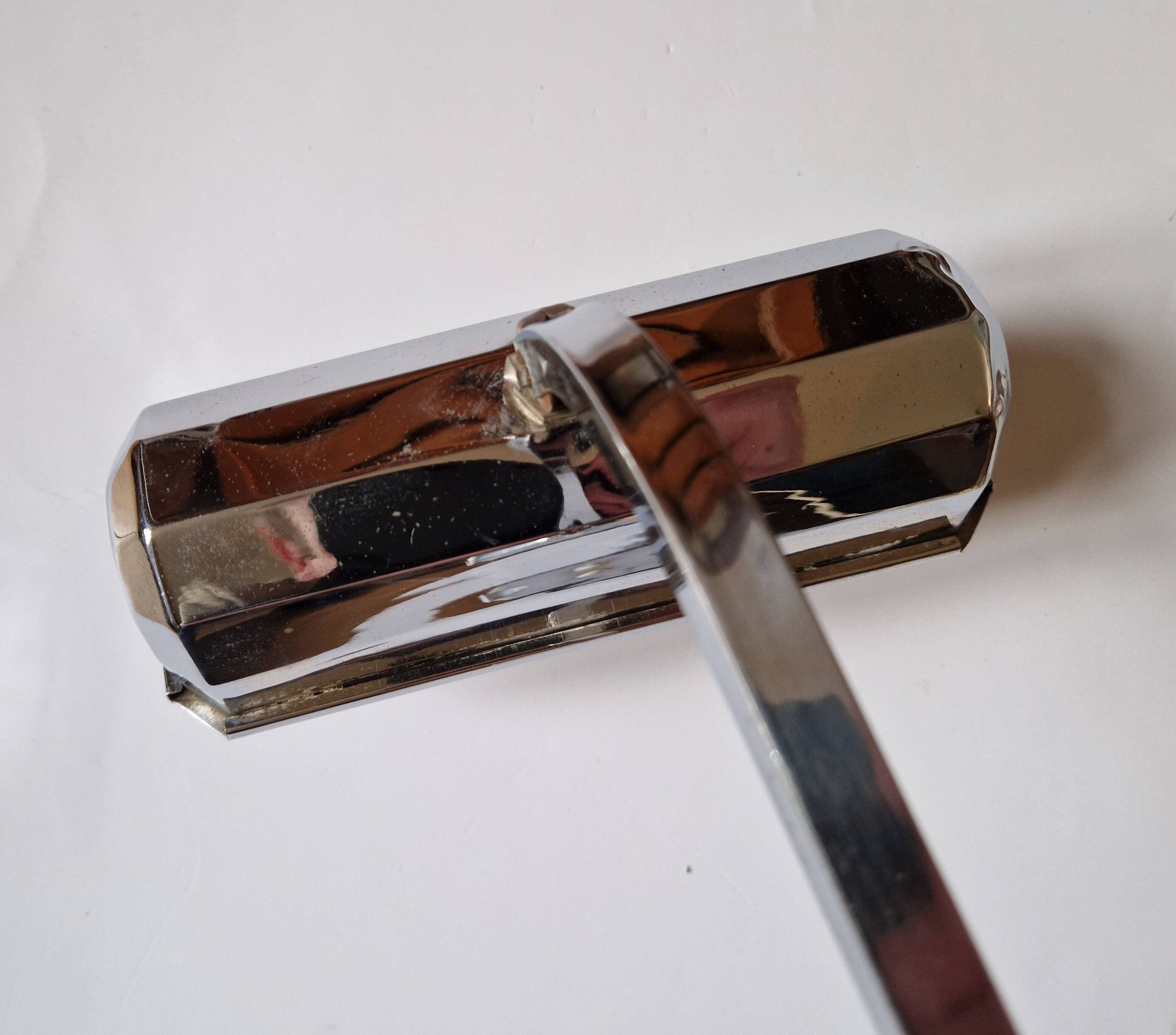 Pirouette art deco desk lamp, 1930s, chrome-plated metal