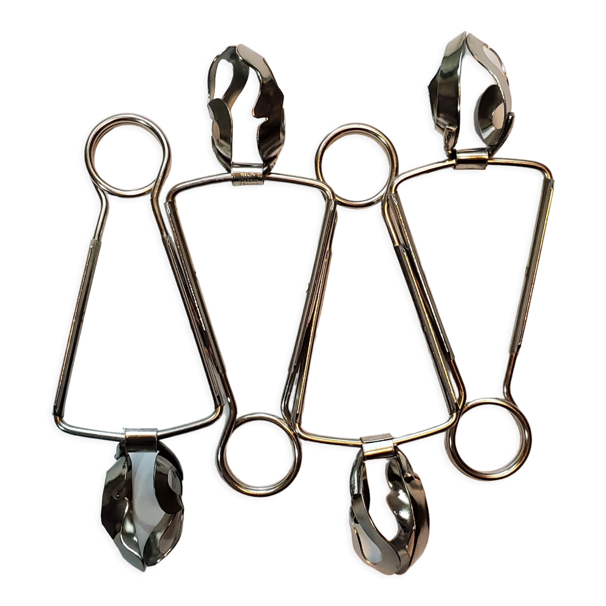 Set of 4 stainless steel snail pliers