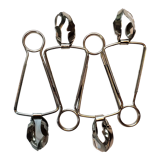 Set of 4 stainless steel snail pliers