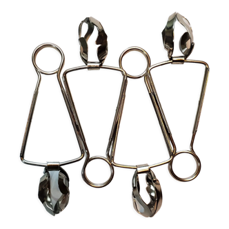 Set of 4 stainless steel snail pliers