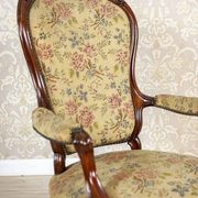Antique Baroque Revival Armchair, 1890s