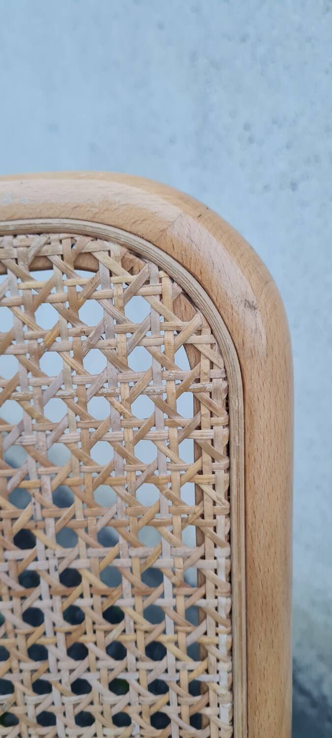 Talin chrome and cane chair