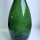 Italian green glass bottle 70s