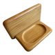 Wall-mounted wooden soap dish
