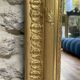 Fireplace mirror 127/101.5cm gilded with gold leaf, mercury glass, fireplace trumeau.