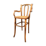 Viennese high baby chair curved tuna and