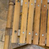 Pair of vintage bamboo fisherman's stools