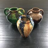 Trio de vases en céramique