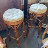 Rattan bar stools in 70s