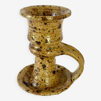 G.Tiffoche pyrite sandstone candle holder