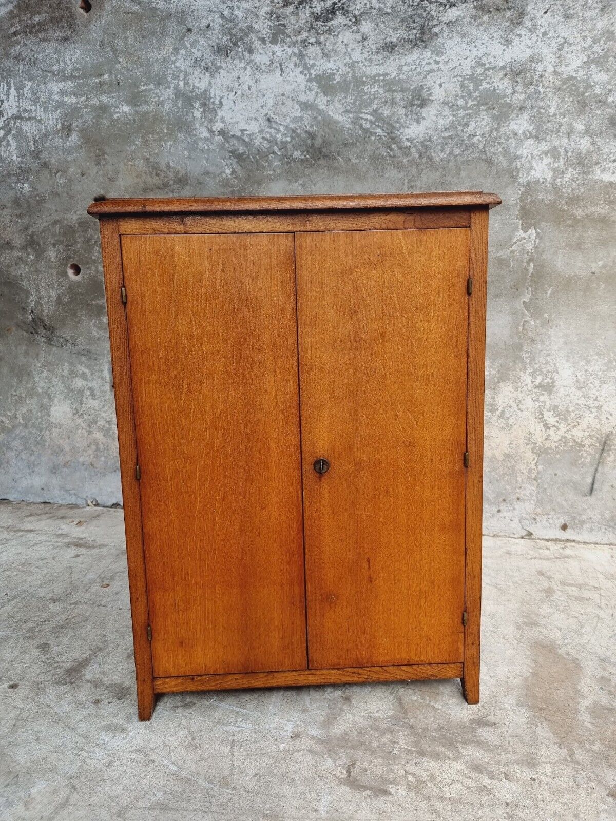 Old oak cabinet kitchen cupboard or shoe cabinet