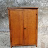Old oak cabinet kitchen cupboard or shoe cabinet