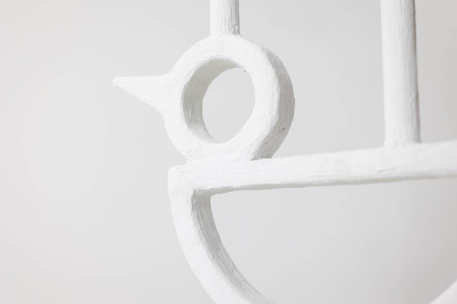 “Cui-cui” plaster lamp. Work of a French artist in small series.