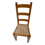 High back straw chairs